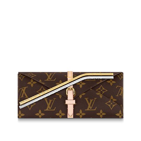 pochette louis vuitton paille|Pailles et étui Toile Monogram .